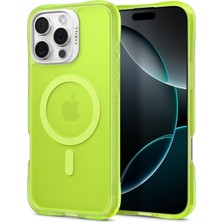 Ciel By 16 Pro Max ile Uyumlu Magsafe Kılıf Ultrasheer Mag Sararma Karşıtı Hava Kanalı Teknolojisi Askeri Sınıf Koruma Lime Mat Kapak - ACS08245