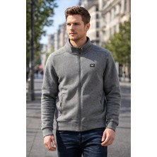 Remsa Erkek Üç Iplik Şardonlu Pamuklu Önü Fermuarlı Tek Üst Ceket 0347 Antrasit