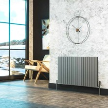 Lojimax Alüminyum Dekoratif Radyatör Elmas 600 x 1014 20  Dilim | Dokulu Antrasit Gri | Yüksek Isıl Güç | 5 Yıl Üretici Garantisi