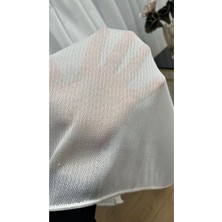 Volper Mekanik ARYA3310 Kırık Beyaz Balık Sırtı Desenli 1/3 Sık Pile Tül Perde