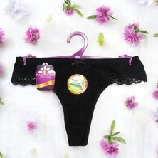 Papatya %100 Bambu Dantelli Tanga Külot