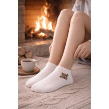 Gigi Giyim Taşlı Kısa Konç Patik Dikişsiz Kadın Çorap