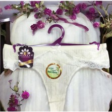 Papatya %100 Bambu Dantelli Tanga Külot