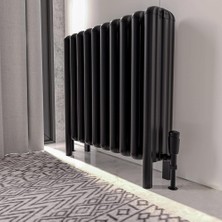 Lojimax Alüminyum Ayaklı Yatay Radyatör Grande Lux 700 x 1025 16  Dilim | Mat Antrasit Gri | Yüksek Isıl Güç | 5 Yıl Üretici Garantisi