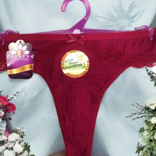 Papatya %100 Bambu Dantelli Tanga Külot