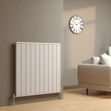 Lojimax Alüminyum Dekoratif Radyatör Flat Line 600 x 1494 15  Dilim | Dokulu Antrasit Gri | Yüksek Isıl Güç | 5 Yıl Üretici Garantisi