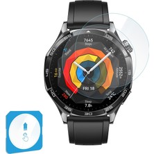 Gt5 46MM Için 2'li Paket (2 Adet) Kolay Kurulum Otomatik Hizalama Aparatlı Şeffaf 9h Sertliğinde Gerçek Temperli Cam Ekran Koruyucu