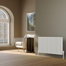 Lojimax Alüminyum Dekoratif Radyatör Lapis Plus 600 x 1208 24  Dilim | Dokulu Beyaz | Yüksek Isıl Güç | 5 Yıl Üretici Garantisi