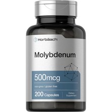 Horbaach Molybdenum  500MCG  Quick Release 200 Capsules  Amino Acid Chelate.