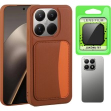 Vendas Xiaomi 15T Kılıf Kartlıklı Zore X-Kart Silikon Kapak + Kamera Lens Koruyucu