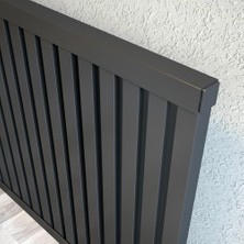 Lojimax Alüminyum Dekoratif Radyatör Trio 500 x 795 18  Dilim | Dokulu Antrasit Gri | Yüksek Isıl Güç | 5 Yıl Üretici Garantisi