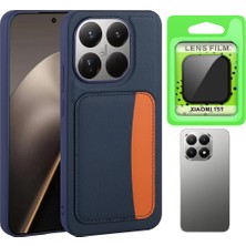 Vendas Xiaomi 15T Kılıf Kartlıklı Zore X-Kart Silikon Kapak + Kamera Lens Koruyucu