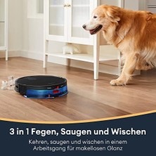 Ultenic D6S  Cleaner, Vibration Mopping, 3000PA Strong Suction, Super Slim, App Control, Ideal For Pet Hair, Hard Floors And Carpets