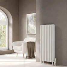 Lojimax Alüminyum Ayaklı Yatay Radyatör Grande Lux 700 x 1025 16  Dilim | Mat Beyaz | Yüksek Isıl Güç | 5 Yıl Üretici Garantisi