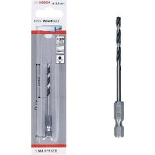 AyrStore Bosch Pointteq Altıgen Şaftlı Hss Matkap Ucu 3,5 mm