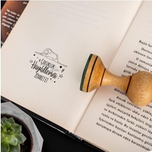 Prens Tasarımlı Ahşap Kaşe Seti - Prince Baskılı Kitap Mührü