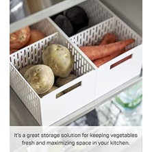 Istiflenebilir Sebze Çorabı, Sebze Sepeti, Plastik, Beyaz, Tek Boy