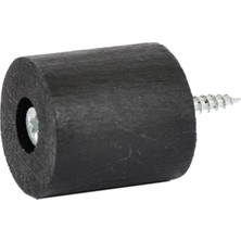 Masa Mobilya Koltuk Ayak Yükseltici 6'lı 25 mm Siyah