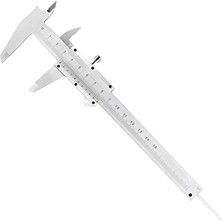 Analog Kumpas – 150 mm Karbon Çelik Gövde, 0.02 mm Hassasiyetli Ölçüm Aleti, Iç-Dış-Derinlik- Ölçüm Için Uygun Teknik Kaliper (Mekanik)