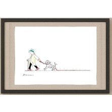 Karikatural Frans Mensink 43X30CM Orijinal Karikatür Tablo