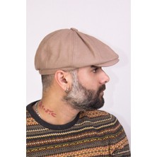 Bay Şapkacı Erkek Peaky Blinders Driver Kasket 7404 Camel Nc
