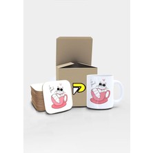 So Good Kedi Tasarımlı Baskılı Kupa Bardak Seti, Eğlenceli Özel Hediye Mug