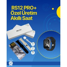 AyrStore . RS12 Pro+ 2025 Serisi Full Ekranlı Akıllı Saat – 2gb Hafıza, Titanyum Kasa, Suya Dayanıklı, Uzun Şarj Süresi Garantili Model