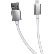 Koodmax iPhone 7 8 x Xs Xr 11 12 13 14 Pro Max Plus Hızlı Şarj Kablosu 2 Amper USB To Lightning - Gri