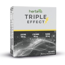 Herbina Trıple Effect Kafein,l-Teanin,taurin  60 Tablet 1000MG