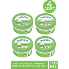 Cire Aceptine Cire Aseptine Soft Prebiyotik Aloevera El Yüz ve Vücut Kremi 30 ml 4 Adet
