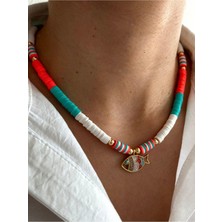 Hercy Kadın Balıklı Renkli Fimo Kolye