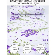 FabricsTown Renkli Baskılı Ranforce Kumaş – %100 Pamuk Nevresimlik Kumaş, 240 cm En