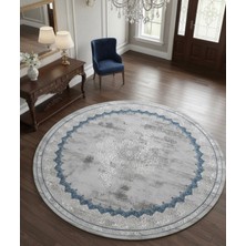 Bazaar Forum Dijital Baskı Pamuk Dokuma Kaymaz Taban Yıkanabilir Yuvarlak Salon Halısı Mutfak, Koridor Halısı