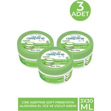 Cire Aceptine Cire Aseptine Soft Prebiyotik Aloevera El Yüz ve Vücut Kremi 30 ml 3 Adet