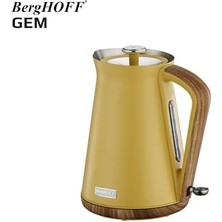 Gem Natural 1.7 Litre Sarı Su Isıtıcısı Paslanmaz Çelik Malzeme ile Hızlı Isıtma Özelliği