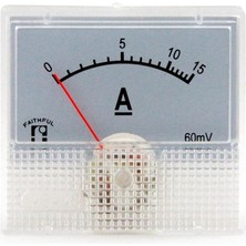 Lua Analog Panel Metre Dc Amp Ampermetre - 0-15A, Dc Analog 0-15 Amper Gösterge 45X48MM IC-231A