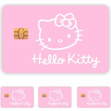 Aksesuar 4 Adet Hello Kart Kaplama Kart Etiketi 4