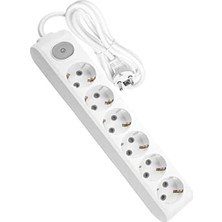 Multi-Let Priz Anahtarlı Topraklı Kablolu Çocuk Korumalı 3mt