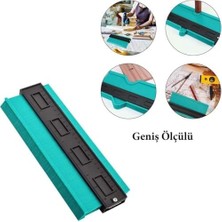 25 cm Kontur Ölçüm Cihazı – Ahşap, ve Düzensiz Şekiller Için Şekil Çoğaltma ve Ölçme Aleti, Hassas Kontur Ölçer-Düzenli Çizim Için Alan Kalıp Asorti Renk