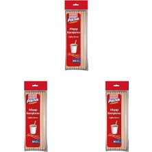 Piknik Ahşap Kariştirici 50'li 3lü Paket