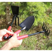 Bahçe Seti Kürek Çapa Tırmık (3'lü Set)