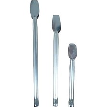 3 Farklı Boyda Paslanmaz Çelik Şef Mangal Barbekü Maşa Seti Kömür Izgara Maşa Seti - 23/31/36 cm