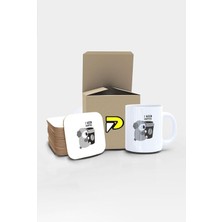 I Coffee Tembel Koala Tasarımlı Baskılı Kupa Bardak Seti, Eğlenceli Özel Hediye Mug