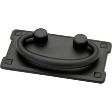 Brass Yatay Kefalet Dolabı Çekme, Siyah, 3 Inç Merkezden Merkeze Çekmece Kolu, 5 Paket, P62076-FB-C1