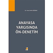 Anayasa Yargısında Ön-Denetim