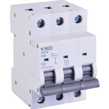 10VTB-3C32 Otomatik Sigorta 10KA C Tipi 3 Kutup 32A