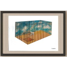 Karikatural Michal Tatankiewicz 29X21CM Orijinal Karikatür Tablo