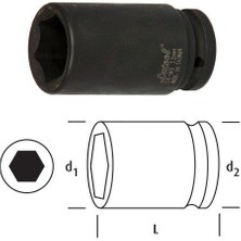 Osaka LN34D30 Uzun Lokma 3/4" 30 mm
