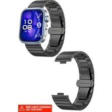 Nezih Case Huawei Watch Fit 3 / Fit 4/ Fit 4 Pro / Fit 5 / Fit 5 Pro Uyumlu Şık Paslanmaz Çelik Kordon