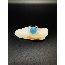 NC Larimar Gümüş 925 Ayar Doğal Taş Yüzük